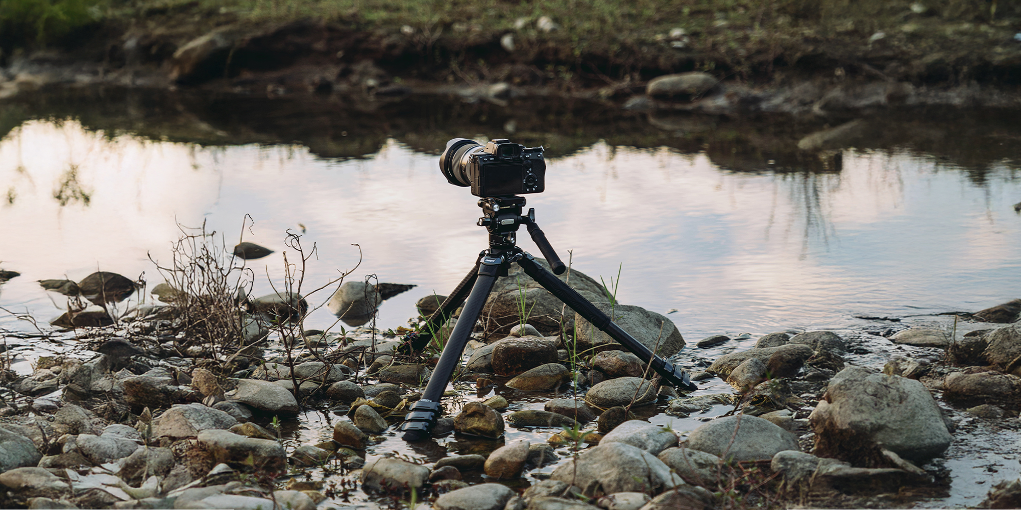 Statyw Fotopro Origin Plus Video z głowicą MH-6A Pro - szaro-czarny